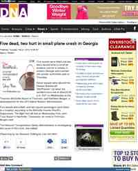 Five dead two hurt in small plane crash: DNA